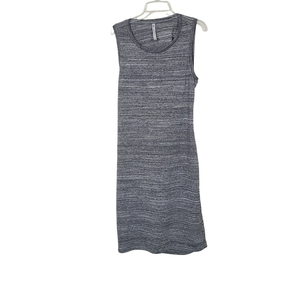 Fabletics Open Back Athletic Dress Gray Midi Tenniscore Athleisure Clean Girl  L - Picture 10 of 11
